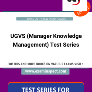 UGVS (Manager Knowledge Management) Test Series
