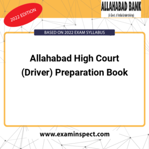 Allahabad High Court (Driver) Preparation Book