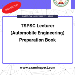 TSPSC Lecturer (Automobile Engineering) Preparation Book