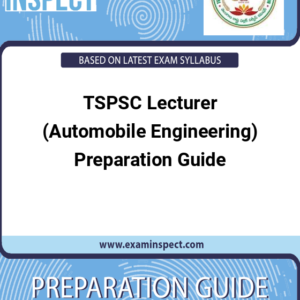 TSPSC Lecturer (Automobile Engineering) Preparation Guide