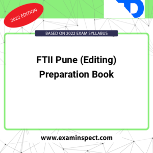 FTII Pune (Editing) Preparation Book