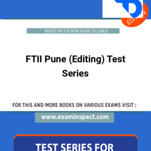 FTII Pune (Editing) Test Series