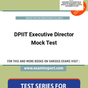 DPIIT Executive Director Mock Test
