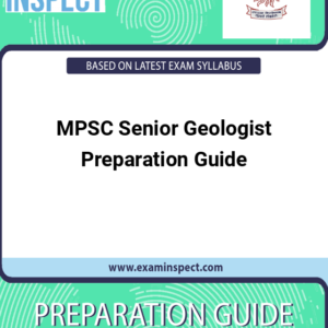 MPSC Senior Geologist Preparation Guide
