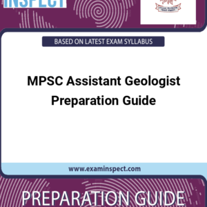 MPSC Assistant Geologist Preparation Guide