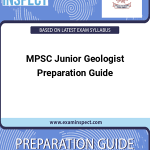 MPSC Junior Geologist Preparation Guide
