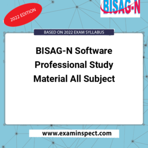 BISAG-N Software Professional Study Material All Subject