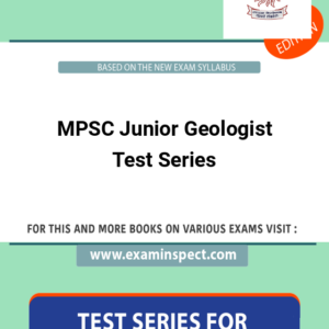MPSC Junior Geologist Test Series