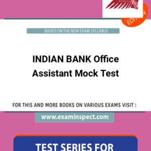 INDIAN BANK Office Assistant Mock Test