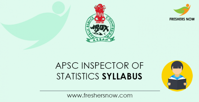 APSC Inspector of Statistics Syllabus