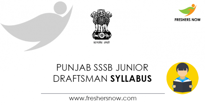 Punjab SSSB Junior Draftsman Syllabus