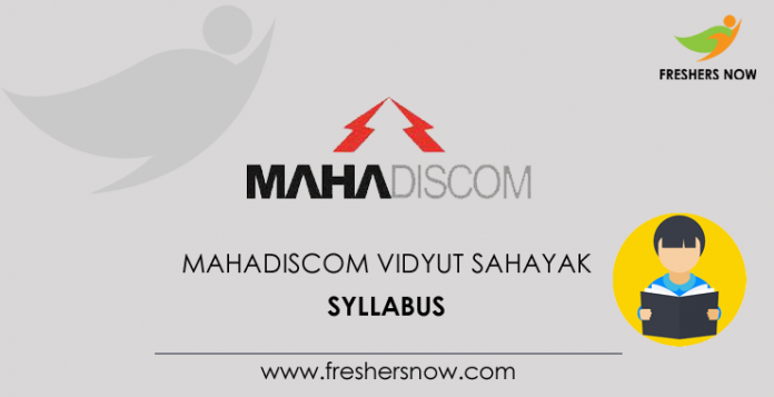 MAHADISCOM Vidyut Sahayak Syllabus