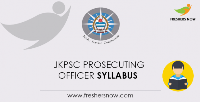 JKPSC Prosecuting Officer Syllabus