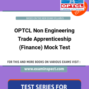 OPTCL Non Engineering Trade Apprenticeship (Finance) Mock Test