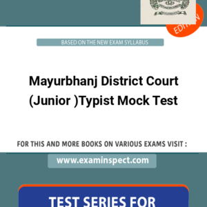 Mayurbhanj District Court (Junior )Typist Mock Test
