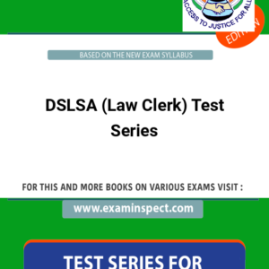 DSLSA (Law Clerk) Test Series