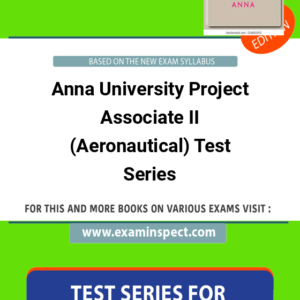 Anna University Project Associate II (Aeronautical) Test Series