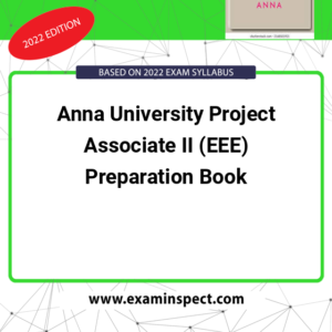 Anna University Project Associate II (EEE) Preparation Book