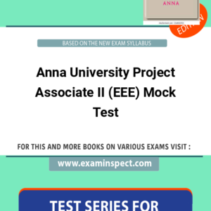Anna University Project Associate II (EEE) Mock Test