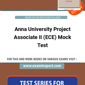 Anna University Project Associate II (ECE) Mock Test