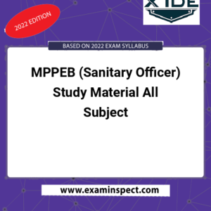 MPPEB (Sanitary Officer) Study Material All Subject