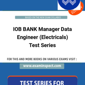 IOB BANK Manager Data Engineer (Electricals) Test Series