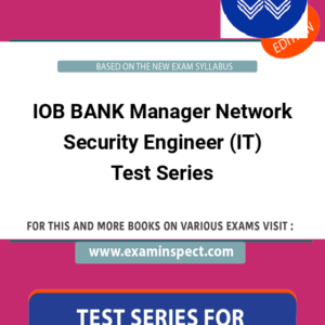 IOB BANK Manager Network Security Engineer (IT) Test Series