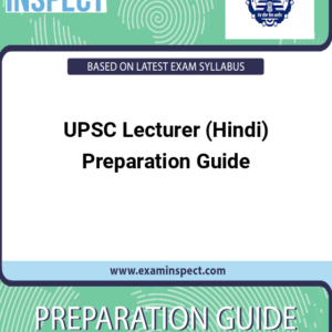 UPSC Lecturer (Hindi) Preparation Guide