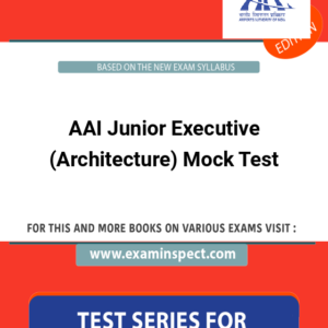 AAI Junior Executive (Architecture) Mock Test