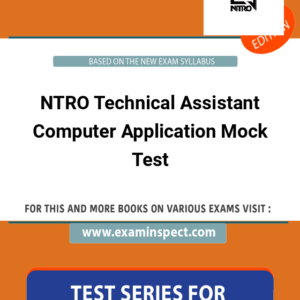 NTRO Technical Assistant Computer Application Mock Test