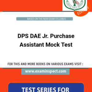 DPS DAE Jr. Purchase Assistant Mock Test