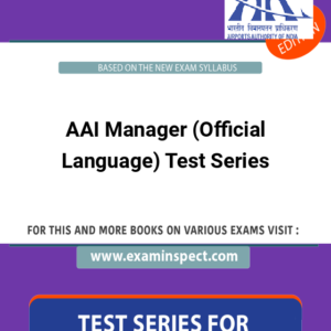AAI Manager (Official Language) Test Series