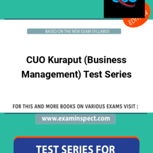 CUO Kuraput (Business Management) Test Series