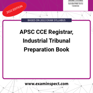 APSC CCE Registrar, Industrial Tribunal Preparation Book