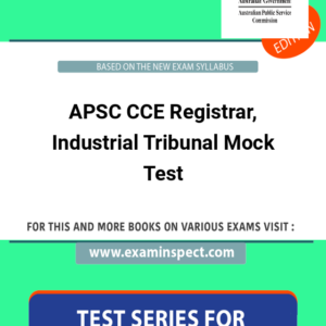 APSC CCE Registrar, Industrial Tribunal Mock Test