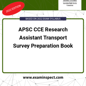 APSC CCE Research Assistant Transport Survey Preparation Book