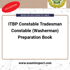 ITBP Constable Tradesman Constable (Washerman) Preparation Book