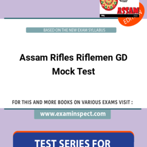 Assam Rifles Riflemen GD Mock Test