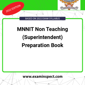 MNNIT Non Teaching (Superintendent) Preparation Book
