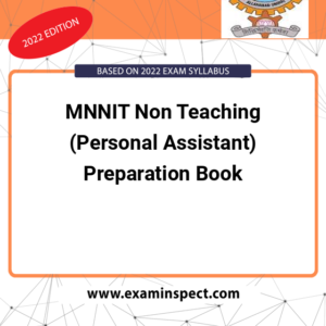 MNNIT Non Teaching (Personal Assistant) Preparation Book