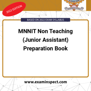 MNNIT Non Teaching (Junior Assistant) Preparation Book