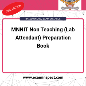MNNIT Non Teaching (Lab Attendant) Preparation Book