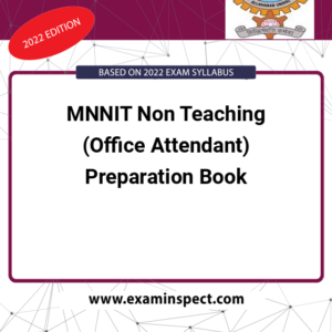 MNNIT Non Teaching (Office Attendant) Preparation Book