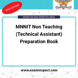 MNNIT Non Teaching (Technical Assistant) Preparation Book