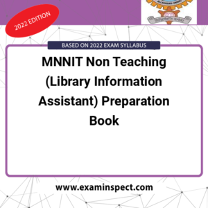 MNNIT Non Teaching (Library Information Assistant) Preparation Book