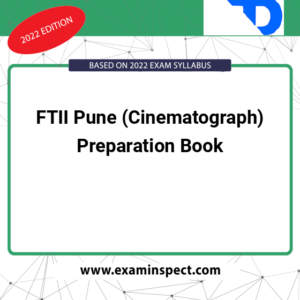 FTII Pune (Cinematograph) Preparation Book