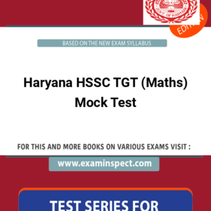 Haryana HSSC TGT (Maths) Mock Test