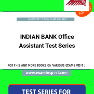 INDIAN BANK Office Assistant Test Series