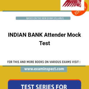 INDIAN BANK Attender Mock Test