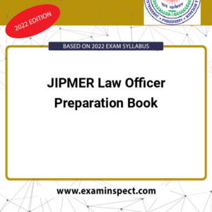JIPMER Law Officer Preparation Book